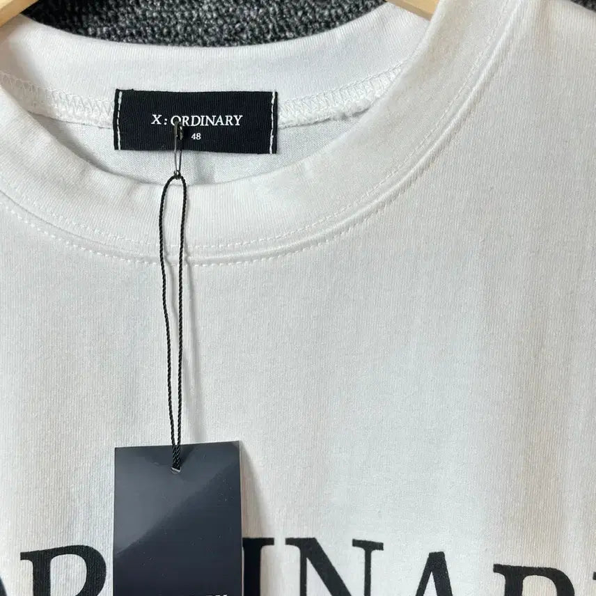 [BUNJANG] X:ORDINARY White Short Sleeve T-shirt / X:ORDINARY 화이트 반팔티 48