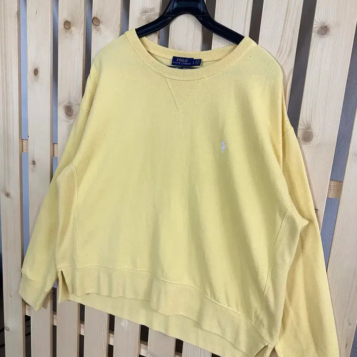 [BUNJANG] Polo Ralph Lauren Yellow Sweatshirt / (L) 폴로 랄프로렌 옐로우 맨투맨