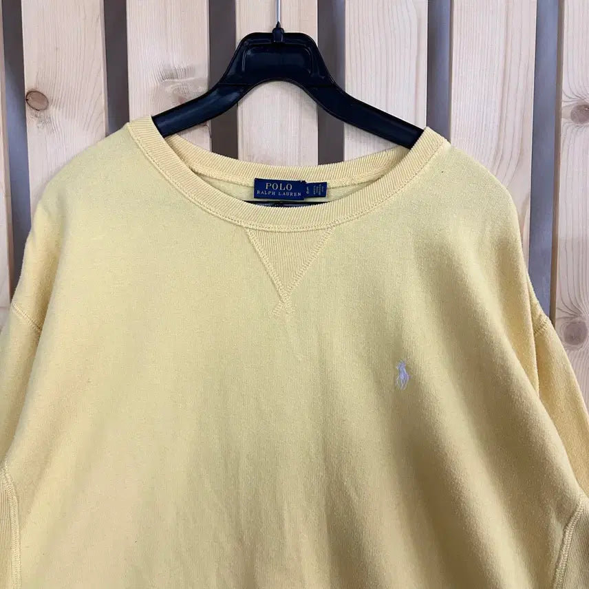 [BUNJANG] Polo Ralph Lauren Yellow Sweatshirt / (L) 폴로 랄프로렌 옐로우 맨투맨