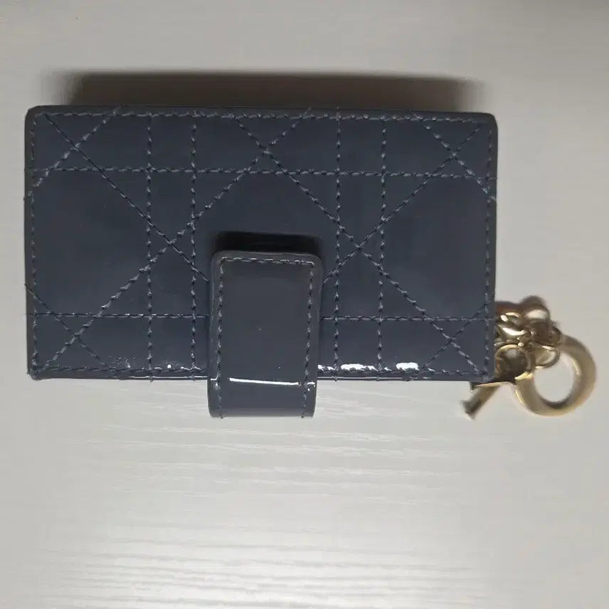 [SOLD OUT] (W) 디올 5거싯 아코디언 카드홀더 에나멜 S0074OVRB