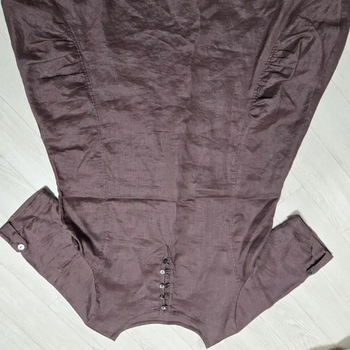 [BUNJANG] Linen Brown Long Dress / 린넨 브라운 롱 원피스 5부