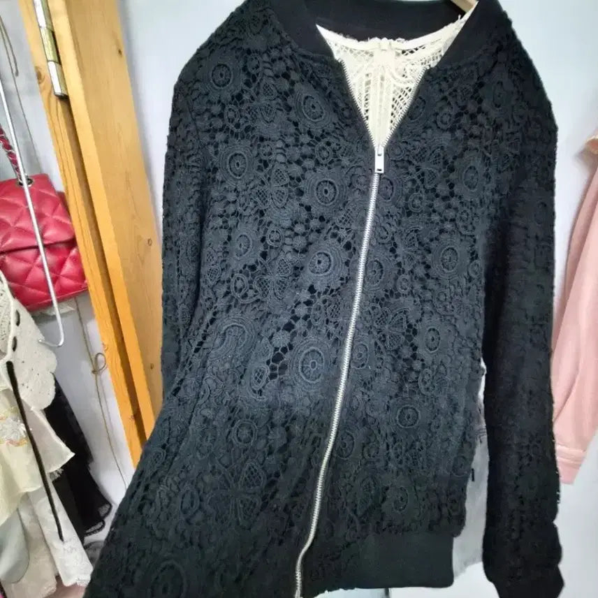 [BUNJANG] Siero Lace Blouson Jacket / 시에로 레이스 블루종 집업