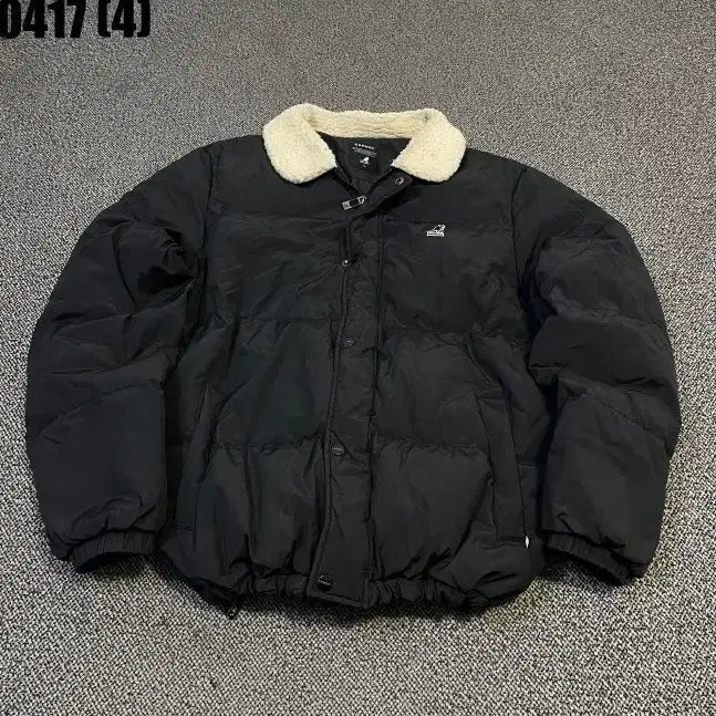 [SOLD OUT] XL 캉골 블랙 숏패딩 양털 카라 0417(4)