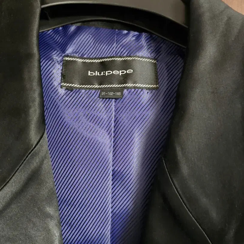 [BUNJANG] Blue Pepe Black Silk Crop Jacket / 블랙 실크 크롭 자켓(상태 최상!)