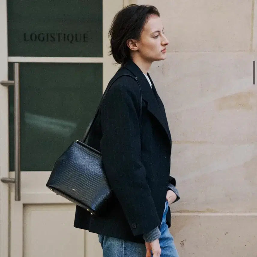 [BUNJANG] Herve Kate Bag (Lizard Black) / 에르베 KATE BAG (Lizard Black)