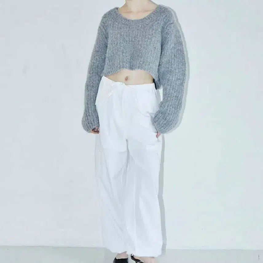 [SOLD OUT] FARVEN  파르벵 스트링 카고 팬츠 아이보리