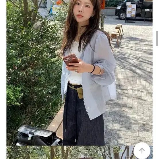 [BUNJANG] Underbee See-through Blouse / 언더비 블라우스
