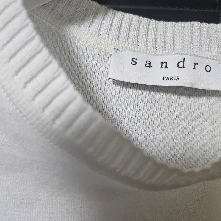 [BUNJANG] Sandro Printed Sleeveless T-shirt / 산드로 프린팅 민소매 티셔츠