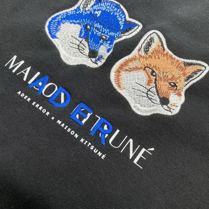 [BUNJANG] Maison Kitsuné x Ader Error Double Fox Head T-Shirt Black XL / 메종키츠네 x 아더에러 더블폭스헤드 티셔츠 블랙 [XL]
