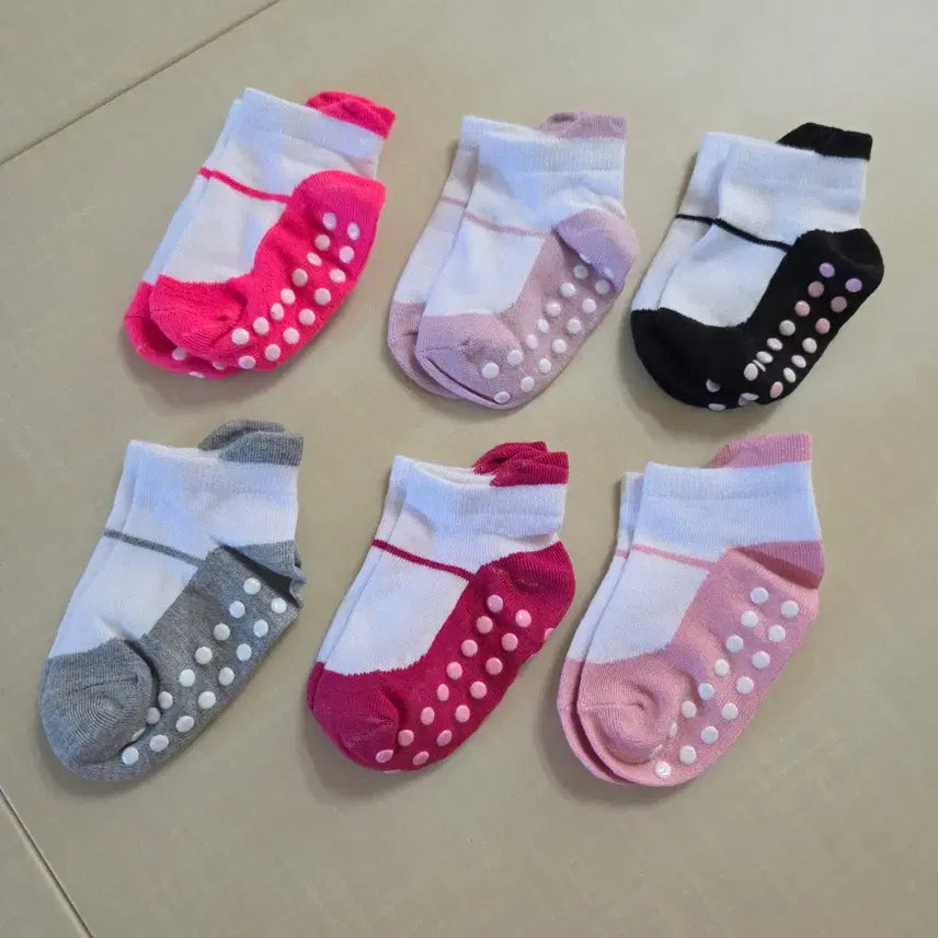 [SOLD OUT] (새상품) 아기 유아 미끄럼방지 양말 6쌍세트