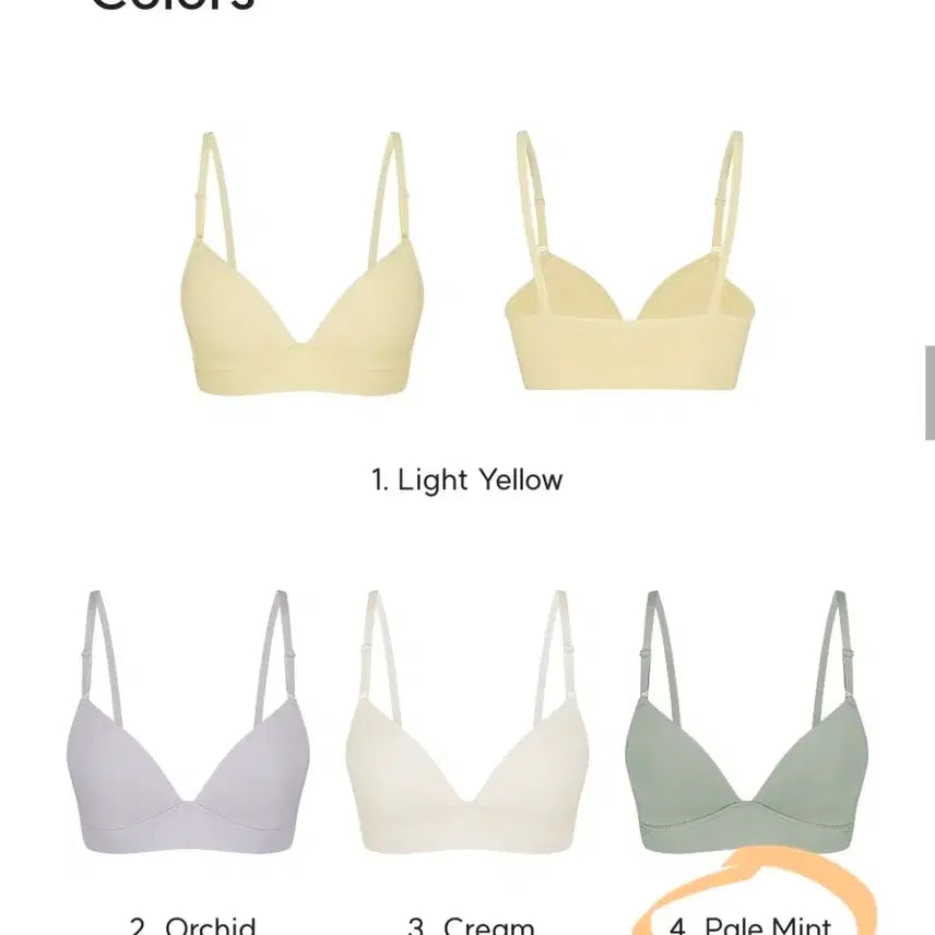 [BUNJANG] M Under Moon Bra Pale Mint M / 미언더 나무 문 브라 페일민트 M