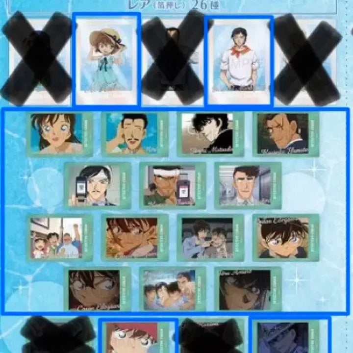 [BUNJANG] Detective Conan Pashacolle Clear Card Set / 명탐정코난 파샤코레 클리어카드 1~3탄 교환/판매합니다