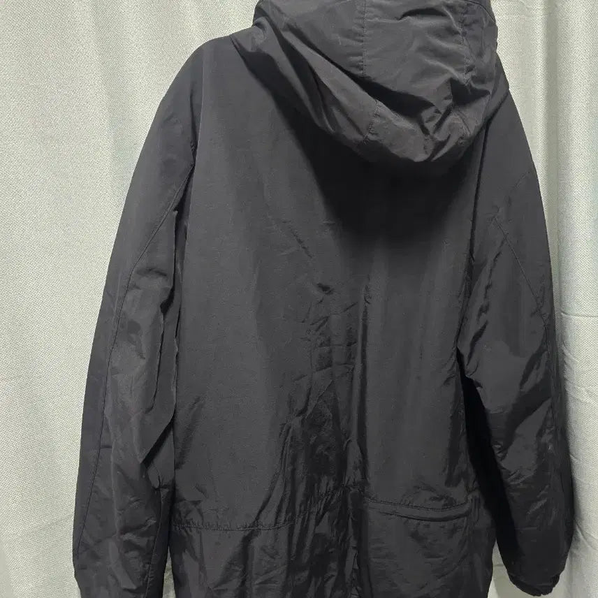 [BUNJANG] Jeep Black Hooded Lightweight Down Jacket / 지프 블랙 후드 경량패딩