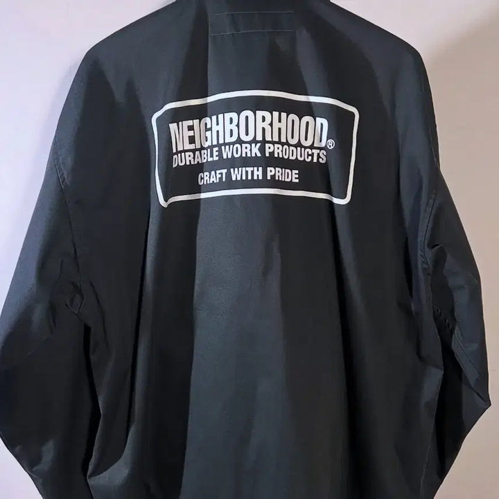 [BUNJANG] NEIGHBORHOOD Logo Black Work Jacket Blouson / 네이버후드 로고 블랙 워크자켓 블루종 23SS 시즌 블랙