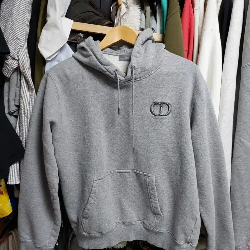 [BUNJANG] Dior CD Logo Hoodie Gray XL / 디올 CD로고 아이콘  후드티 그레이 xl 정품검수완료