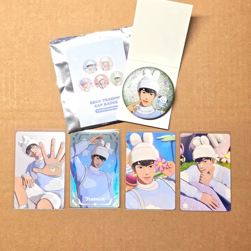 [BUNJANG] PLAVE Hamin POB Bundle Set / 플뿌우 캔뱃지, 미공포(유니버셜, hmv) - 하민 PLAVE 플레이브