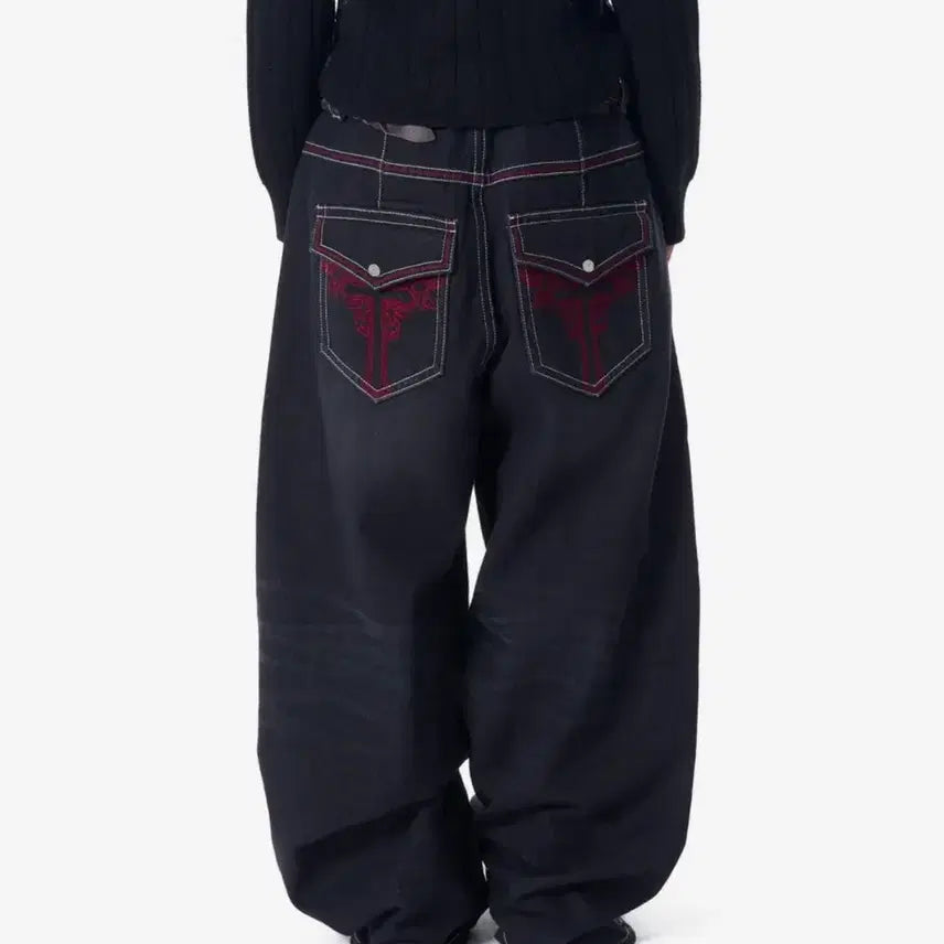 [SOLD OUT] 아캄 Aakam CROS2 Washed Denim Pants Black