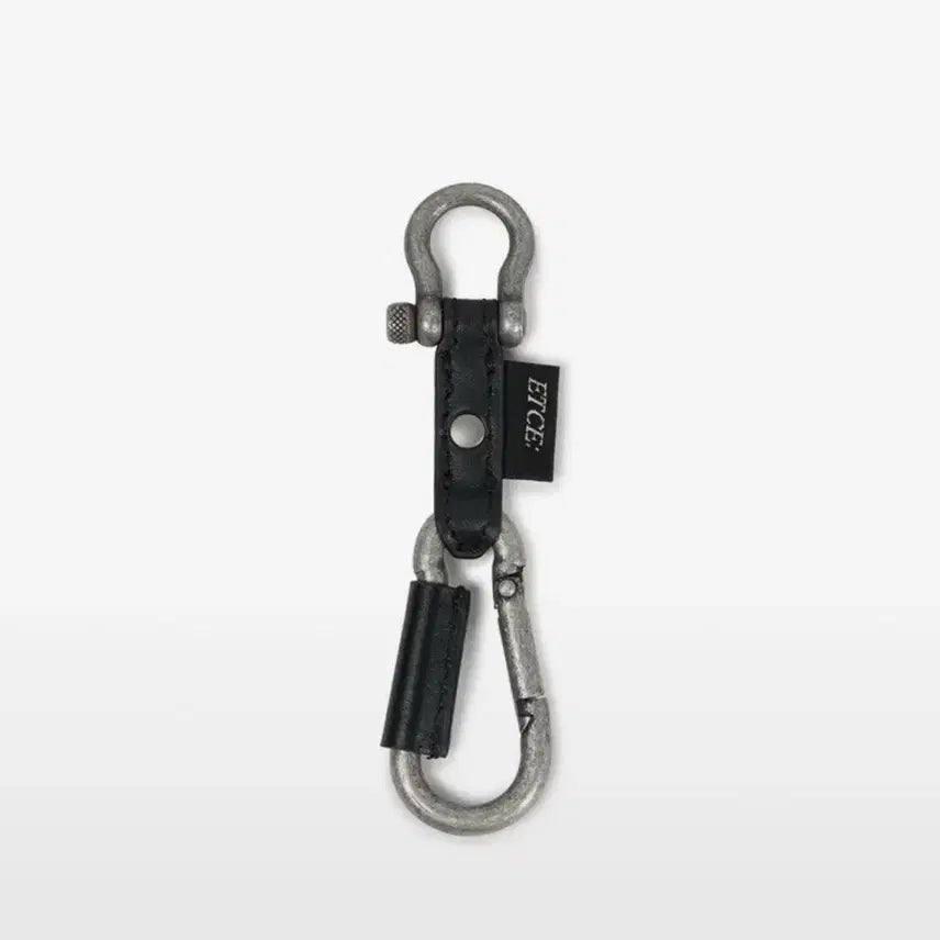 [BUNJANG] ETCE Leather Carabiner Keyring Silver / ETCE 레더 카라비너 키링 실버