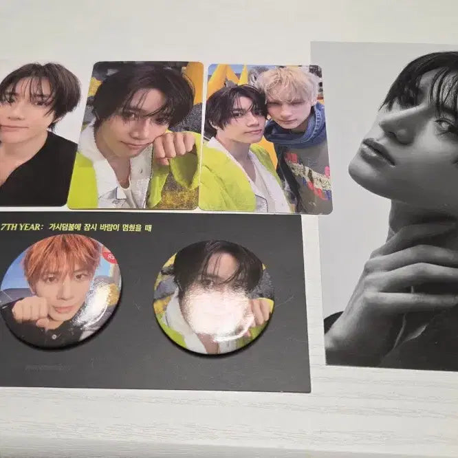 [SOLD OUT] 투바투 범규 가시잠바 핀뱃지 포카일괄