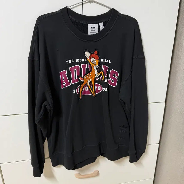 [BUNJANG] Adidas Bambi Collaboration Sweatshirt Black / 아디다스 밤비 콜라보 맨투맨 블랙