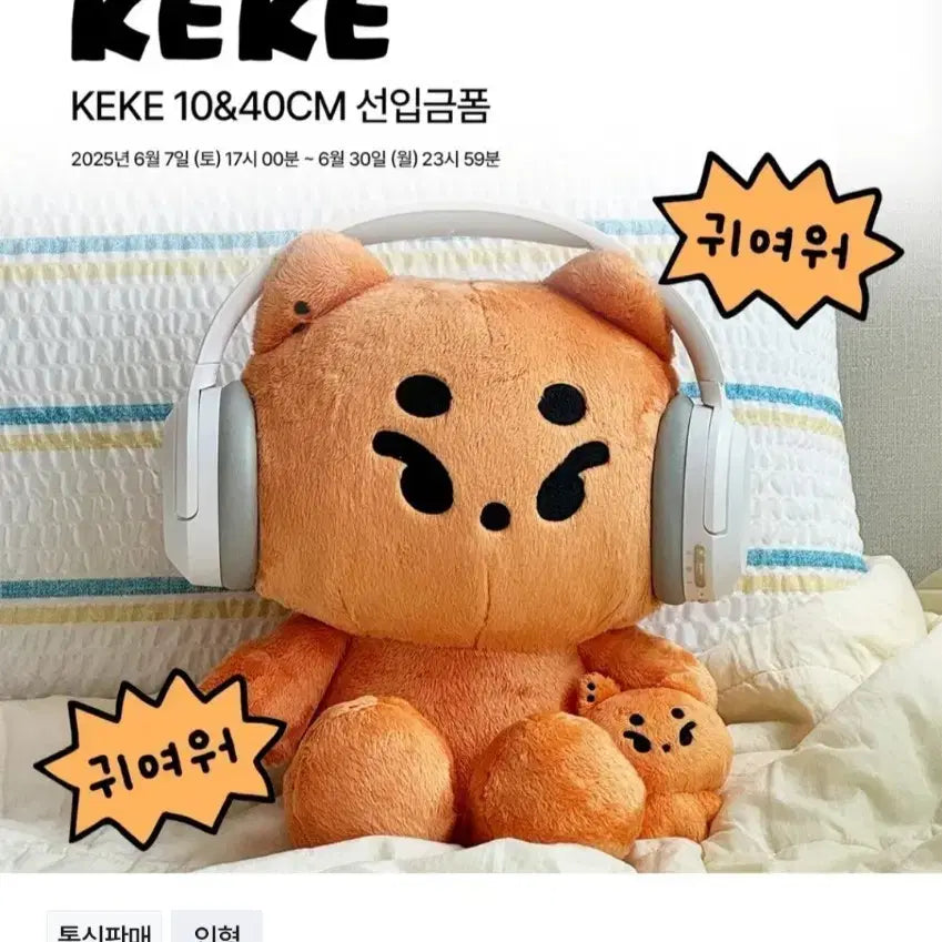 [SOLD OUT] 데이식스 영케이 레터님 케케 40cm 원가 양도