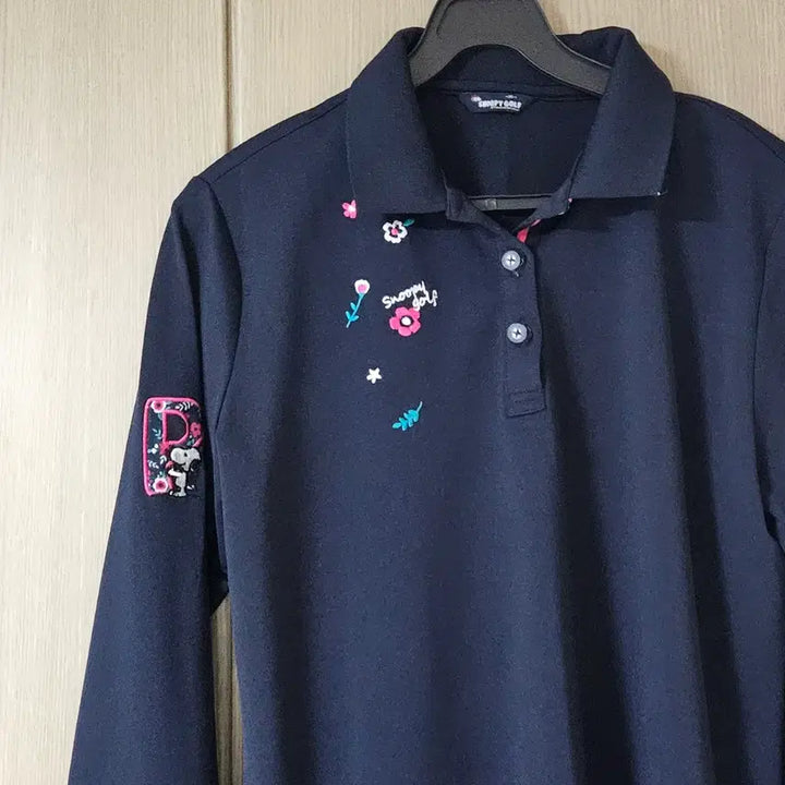 [SOLD OUT] 스누피골프 네이비 긴팔 폴로티 95