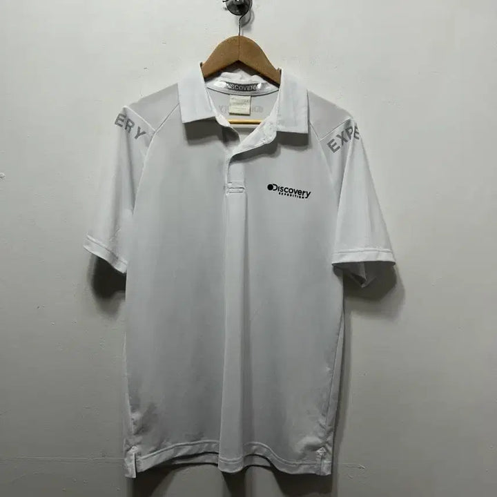 [SOLD OUT] 디스커버리 익스페디션 화이트 반팔 폴로티 XL
