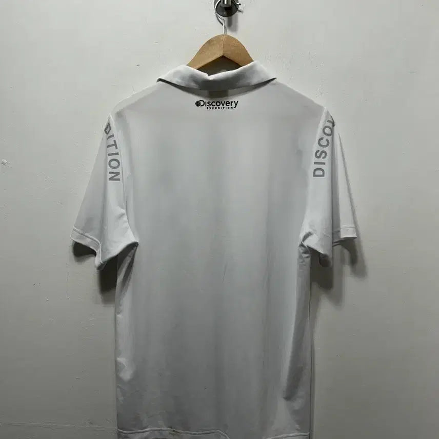[SOLD OUT] 디스커버리 익스페디션 화이트 반팔 폴로티 XL