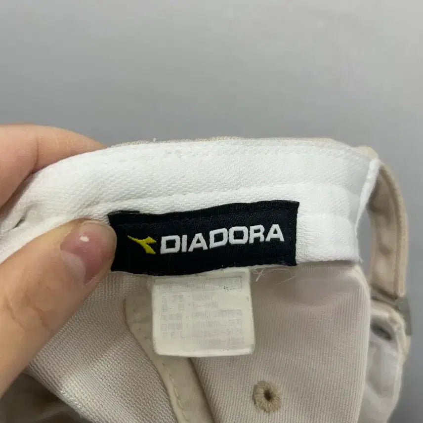 [BUNJANG] Diadora Beige Ball Cap Hat / 디아도라 볼캡 베이지색 모자