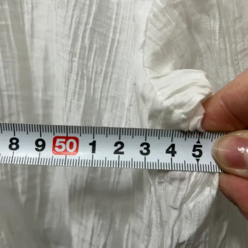 [BUNJANG] White Crop Shirt Blouse / 화이트 크롭 셔츠 블라우스 F