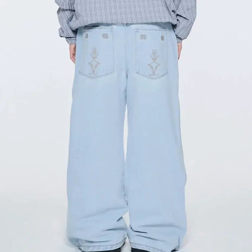 [BUNJANG] The Coldest Moment Ethnic Denim Pants / 더콜디스트모먼트 TCM ethnic denim pants (light B