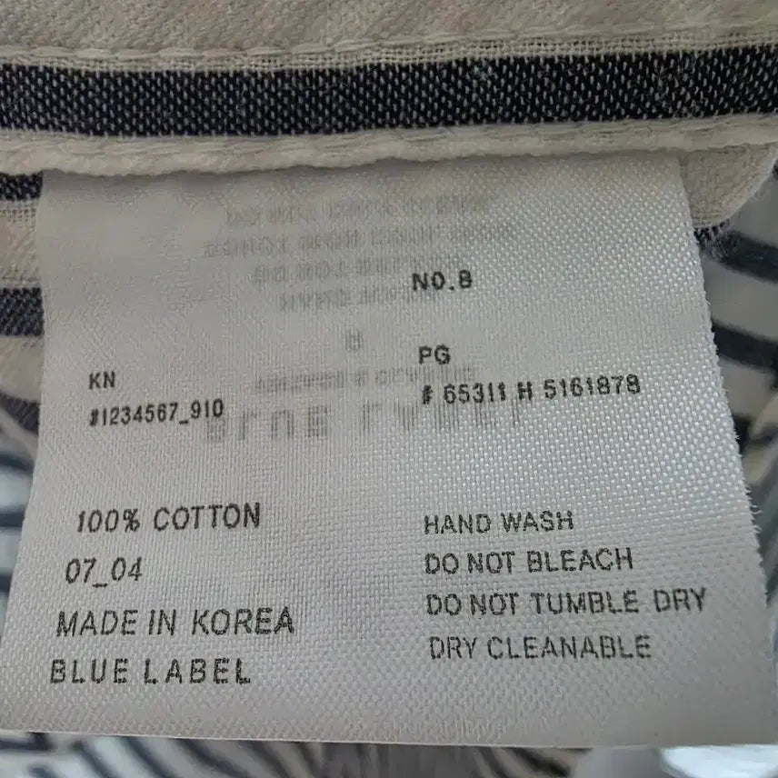 [BUNJANG] Blue Label Striped Shirt / 블루라벨 스트라이프 셔츠 판매합니다.