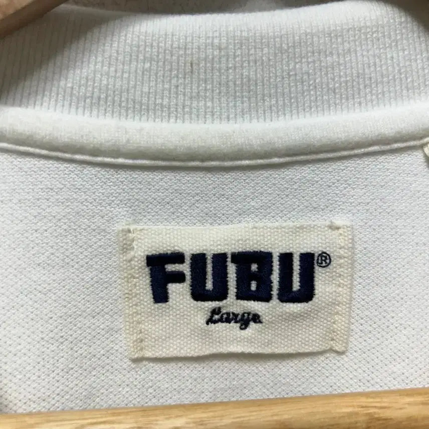 [BUNJANG] FUBU White Polo Shirt Old School (L) / 100 / FUBU 화이트 카라 반팔 폴로티 올드스쿨 L