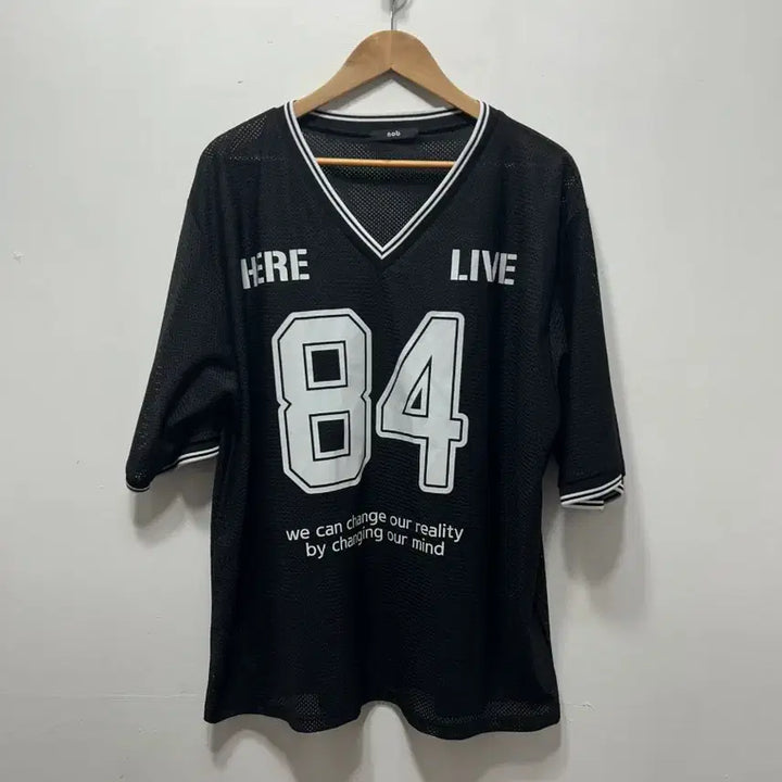 [SOLD OUT] nob 검정색 메쉬 반팔 티셔츠 84 F