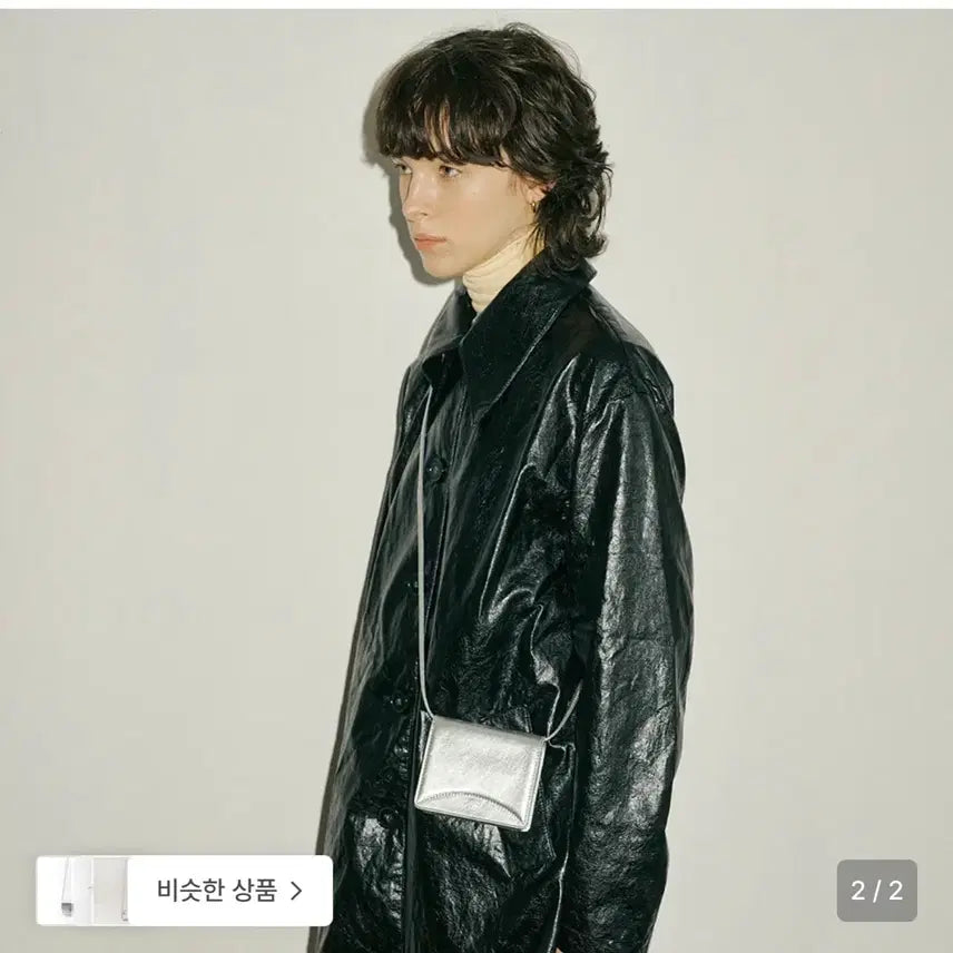 [SOLD OUT] 플로르 마트리 쁘띠빽 미니 크로스 카드 가방 실버
