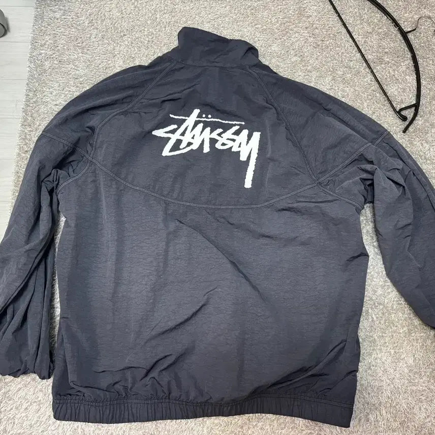 [BUNJANG] Nike x Stussy Windrunner Jacket Off Noir (M) / 나이키 x 스투시 윈드러너 자켓 오프 느와르 M