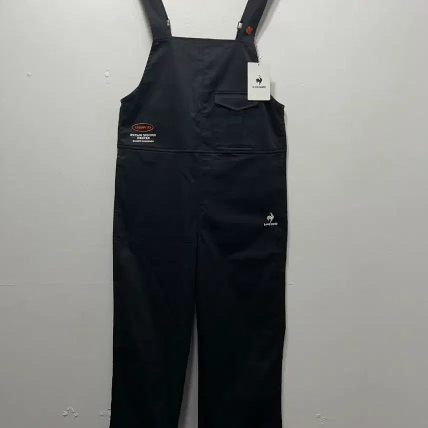 [BUNJANG] Le Coq Sportif Black Overalls M / 르꼬끄 블랙 오버롤 새상품 멜빵 M