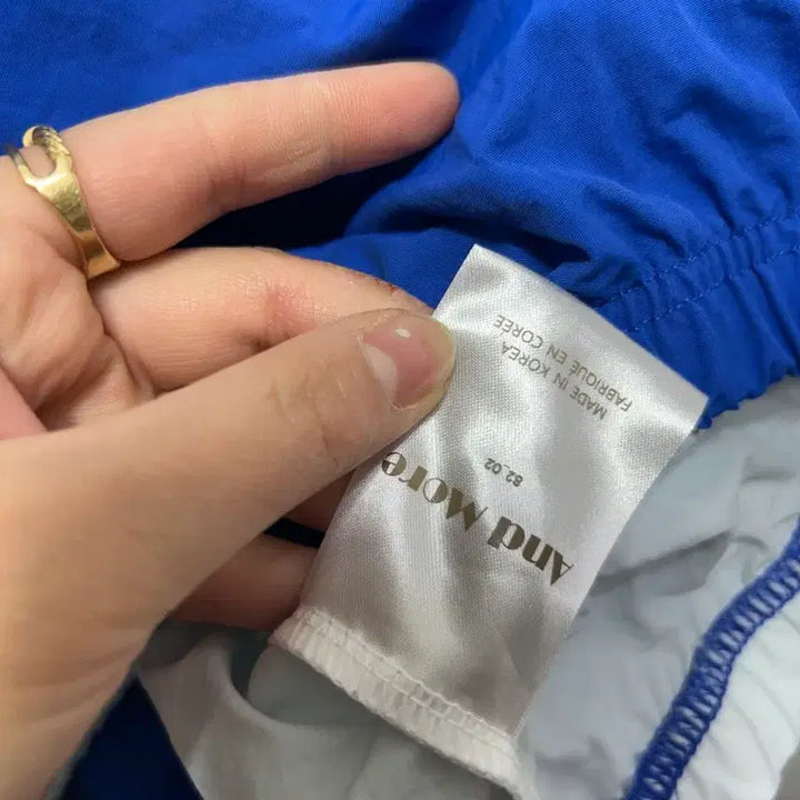 [BUNJANG] And More Indians Blue Windbreaker Jacket / And More 인디언스 블루 윈드브레이커 F