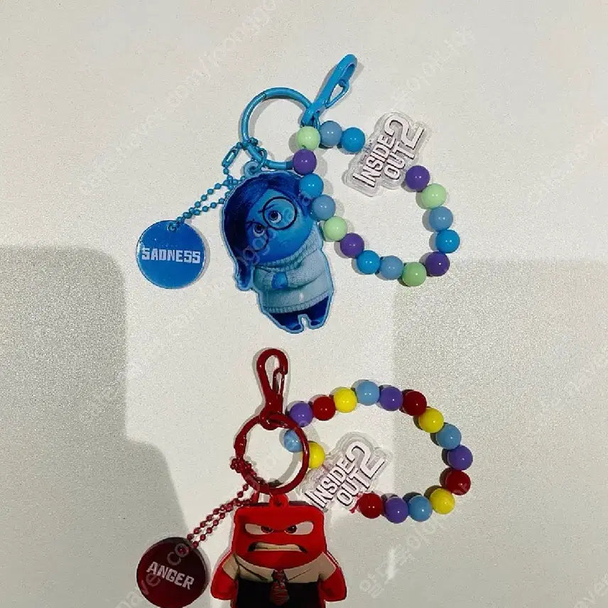[BUNJANG] Disney Pixar Inside Out 2 Acrylic Keyring Bundle / 메가박스 인사이드아웃 2 구슬 키링 키체인 열쇠고리 디즈니 픽사 캐릭터