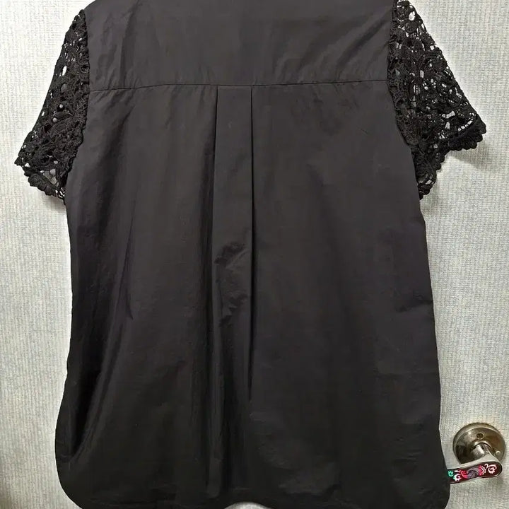[BUNJANG] SJ WANI Lace Short Sleeve Blouse / SJ WANI 레이스 반팔 블라우스 블랙66