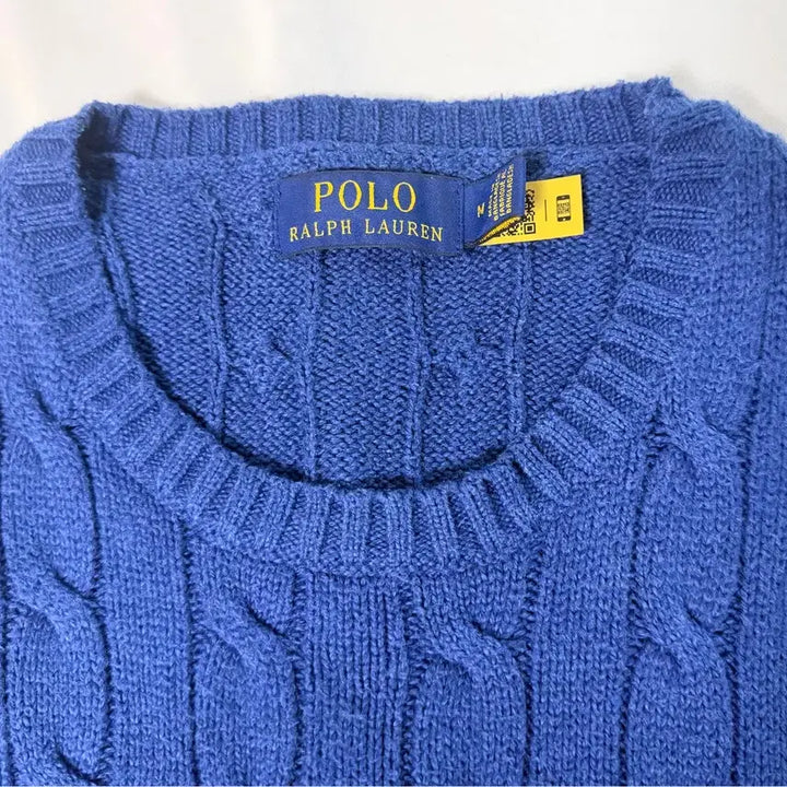 [BUNJANG] Polo Ralph Lauren Cable Knit Sweater - Navy / 폴로 랄프로렌 케이블 니트 네이비
