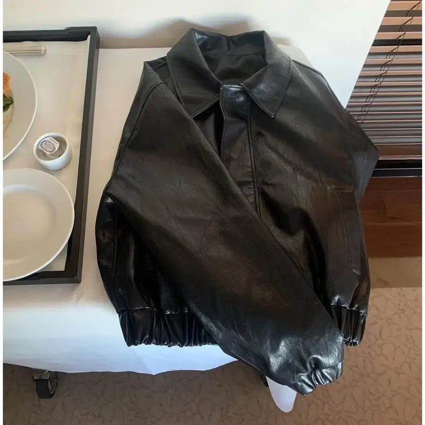 [BUNJANG] VIMUD London Leather Blouson Jacket / 바이무드_런던 레더 블루종 자켓 LEATHER BLOUSON JK