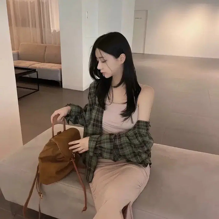 [BUNJANG] 에이블리 스웨이드 백팩 / 에이블리 스웨이드 백팩