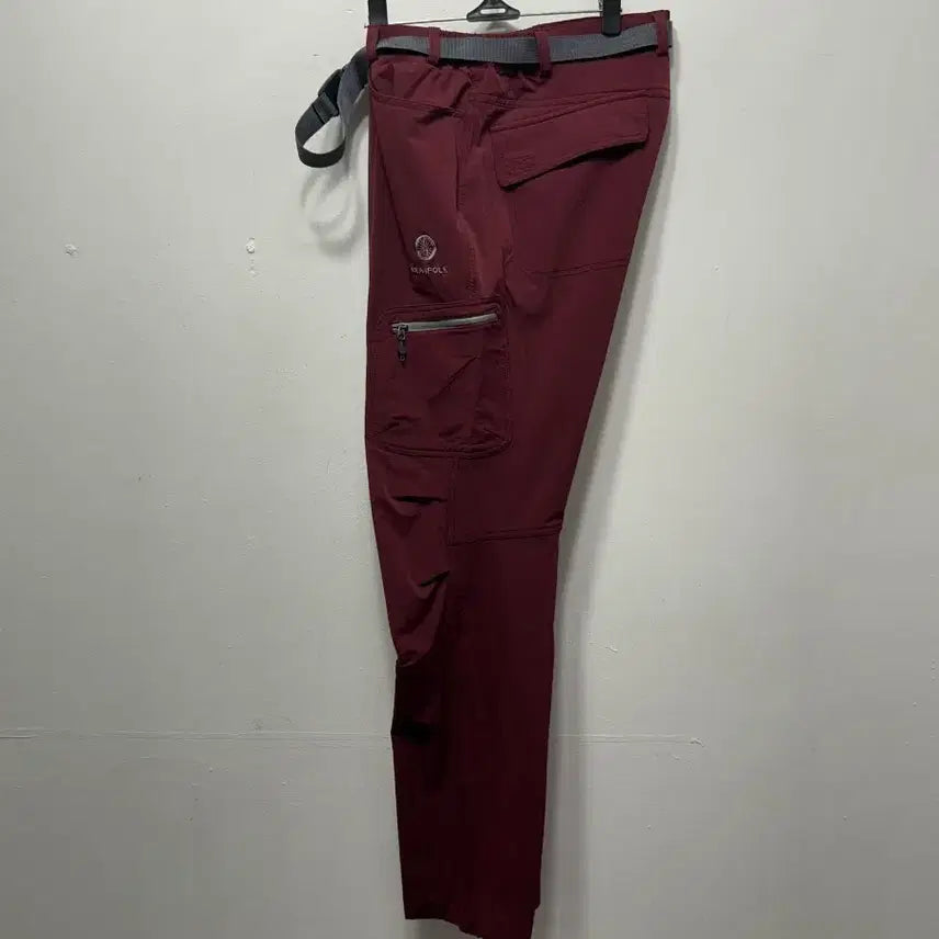 [BUNJANG] Beanpole Cargo Pants Men Wine Color Belt Set / 36 빈폴 카고바지 남성  와인색 벨트 세트