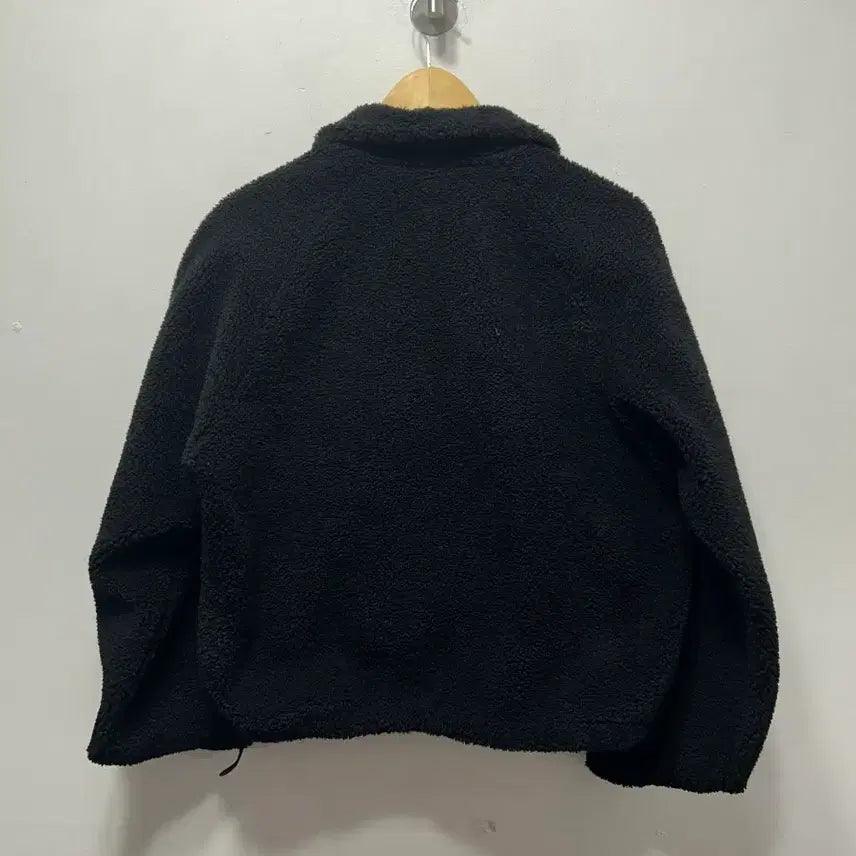 [BUNJANG] Spider Black Fleece Pullover S / 스파이더 블랙 뽀글이 플리스 풀오버 S