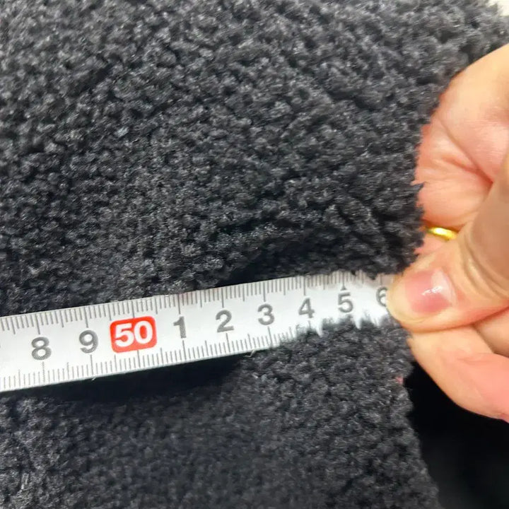 [BUNJANG] Spider Black Fleece Pullover S / 스파이더 블랙 뽀글이 플리스 풀오버 S