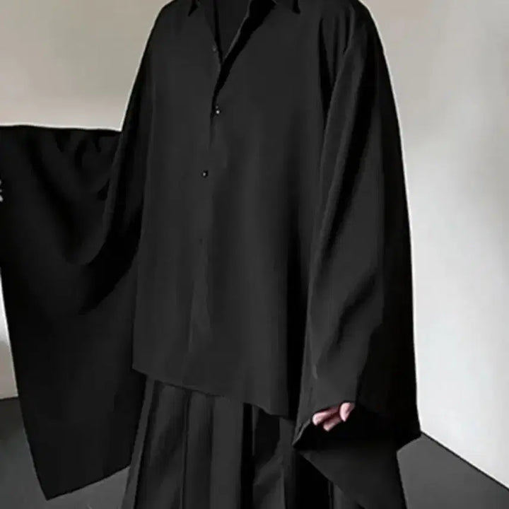 [SOLD OUT] 블랙 루즈핏 셔츠(XXL 115)