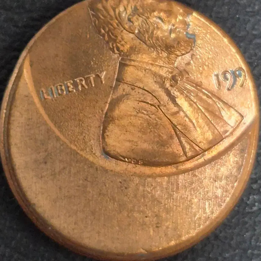 [BUNJANG] US Lincoln Penny Center Strike Error Coin / 199?년 미국 링컨 페니  센터스트라이크 오퍼 6대4황금비율 주화
