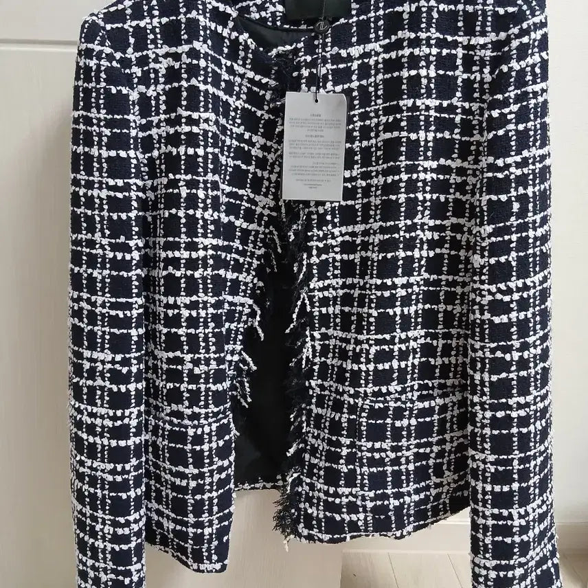 [BUNJANG] The Row Fringe Tweed Jacket Navy / 더로앙 프린지 트위드 자켓 s 네이비