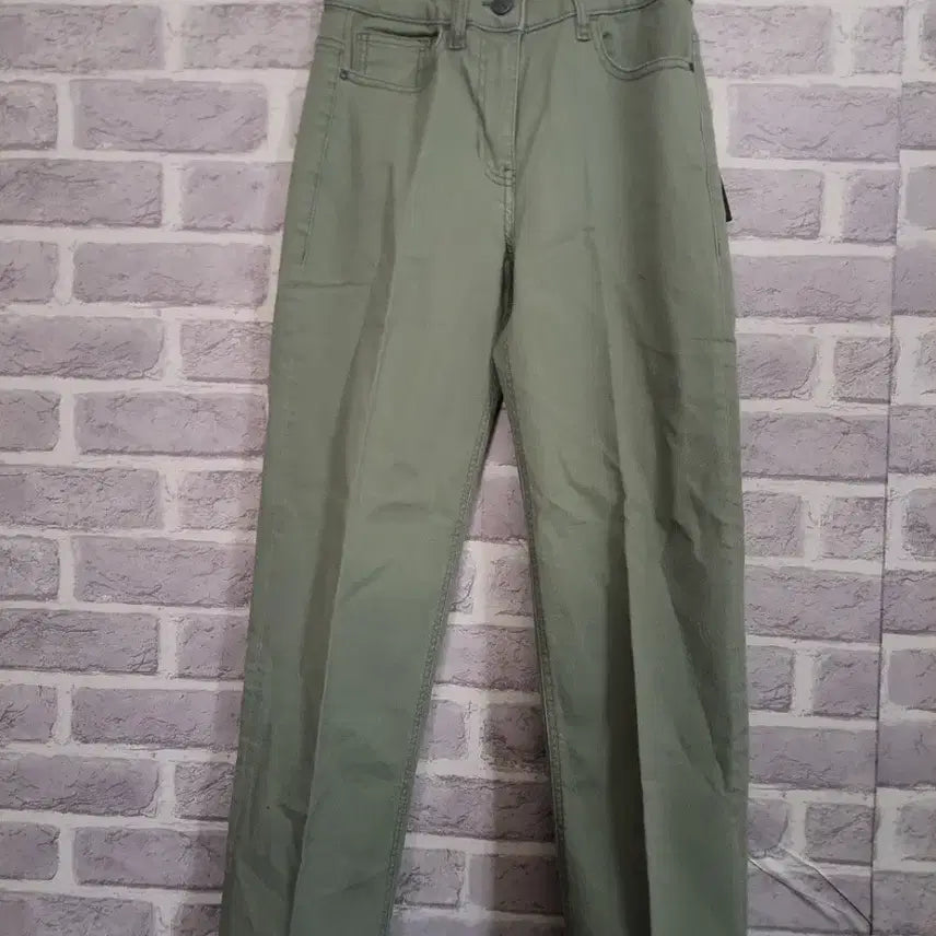 [BUNJANG] The Edge Green Cotton Pants (Size 26) / 더엣지 그린 면바지26새옷/알뜰한여우